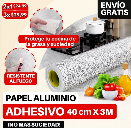 Papel Aluminio Adesivo