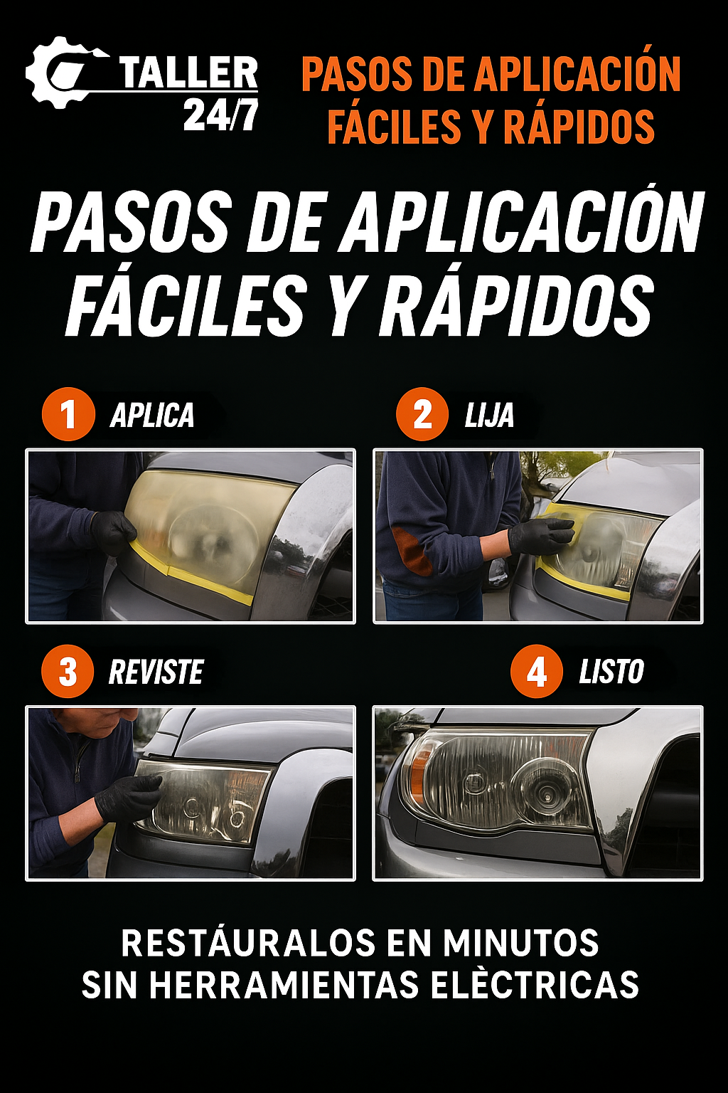 Renovador de Faros Premium