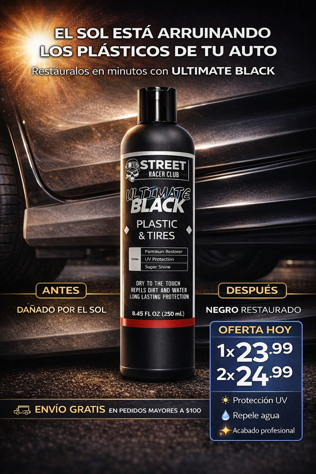 Restaurador de Partes Negras - Street Racer V2