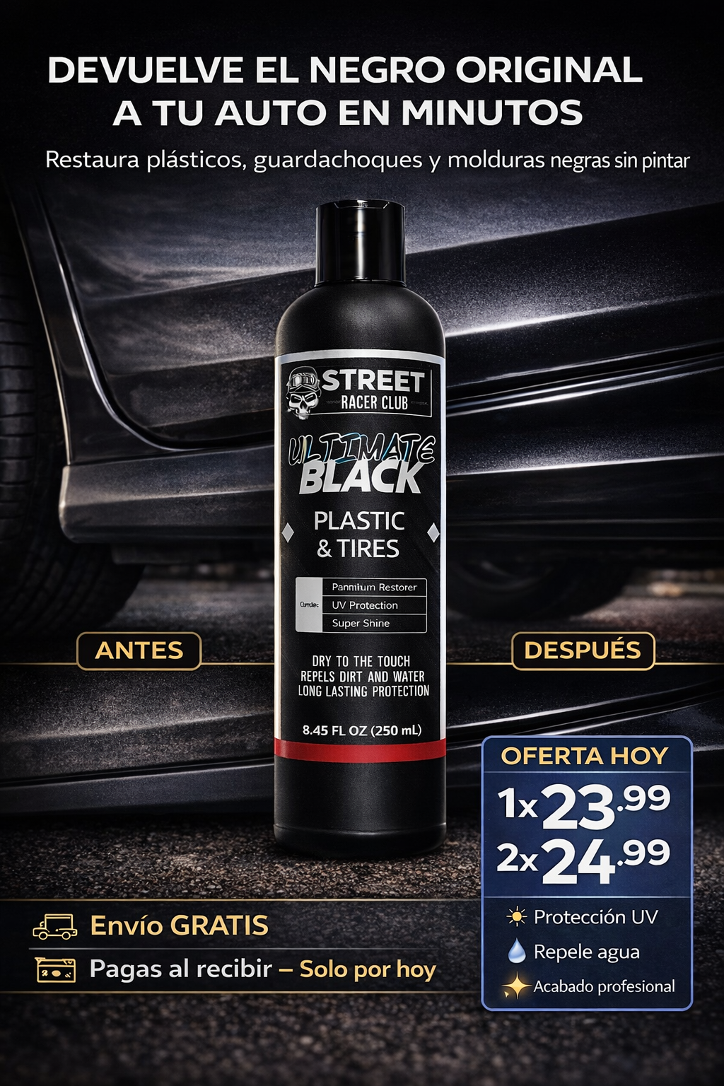 Restaurador de Partes Negras - Street Racer