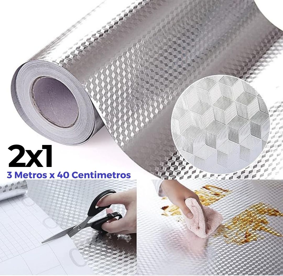 Papel Aluminio Adesivo